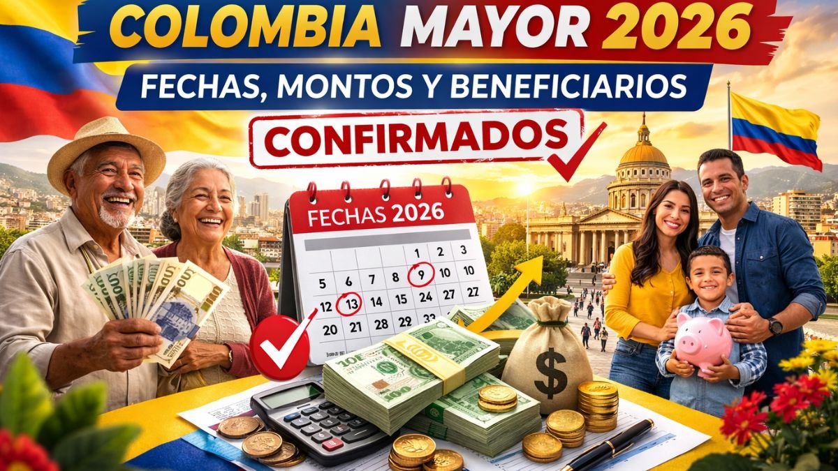 Colombia Mayor 2026 fechas, montos y beneficiarios confirmados