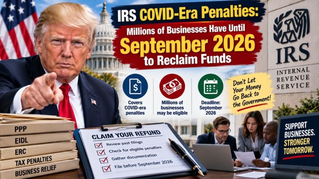 IRS COVID-Era Penalties: Millions of Businesses Have Until September 2026 to Reclaim Funds