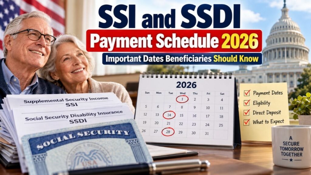 SSI and SSDI Payment Schedule 2026: Important Dates Beneficiaries Should Know